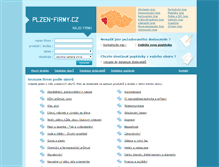 Tablet Screenshot of plzen-firmy.cz